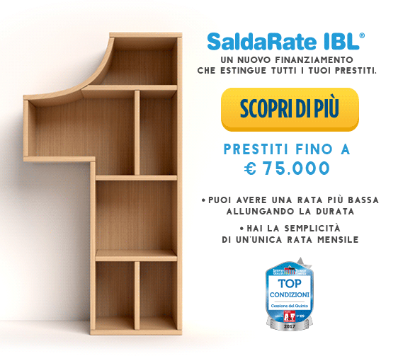 SaldaRate IBL. Prestiti fino a 75.000 Euro